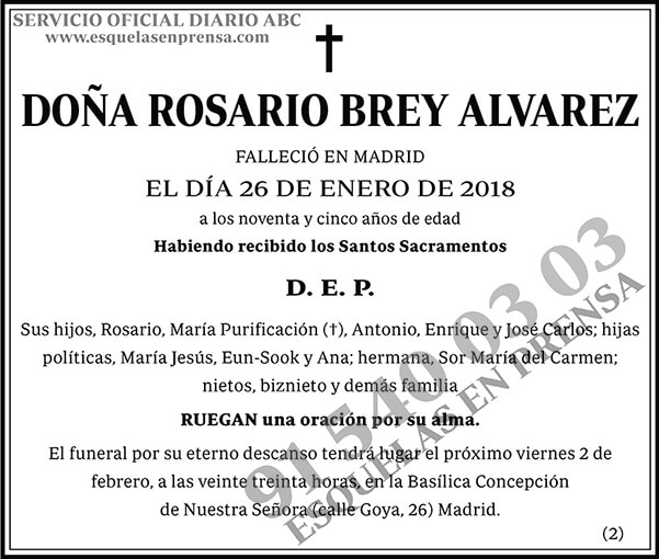 Rosario Brey Alvarez